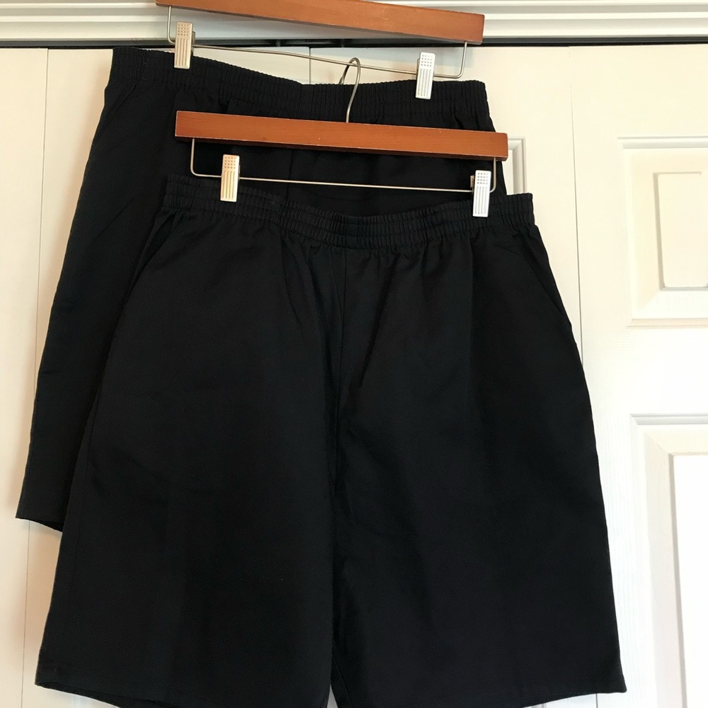 2 Pack! Kids Navy School Uniform Pull On Shorts. Unisex. Size 20 Husky.